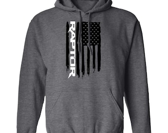 Raptor American Flag Pullover Hoodie