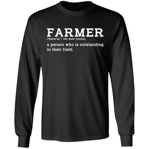 Funny Farmer Definition Long Sleeve T-Shirt