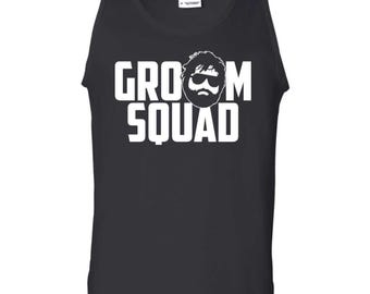 Groom Squad Tank Top, Unisex Bachelor Party Crew, Wedding Party Style, For Groomsmen, Best Man Gift
