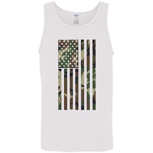 Camo American Flag Tank Top