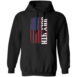July 4Th American Flag USA  Pullover Hoodie