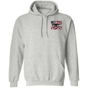 We the People American Bald Eagle 1776 Double Sided Pullover Hoodie
