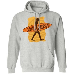 Gone Surfing Ocean Beach Pullover Hoodie