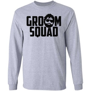 Bachelor Party Wedding Groom Squad Long Sleeve T-Shirt