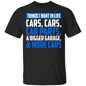 WSA Automotive Enthusiast Car Parts T-Shirt