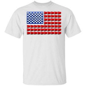 Beer Pong Red Cup American Flag T-Shirt