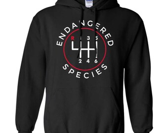 Endangered Species Manual Shift Stick Hoodie