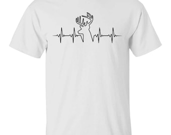 Hunter Hunting Heartbeat Deer T-Shirt