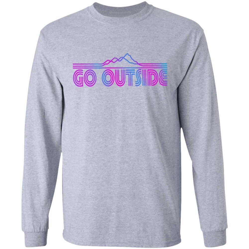 Go Outside Camping Nature Long Sleeve T-Shirt Stylishessentials