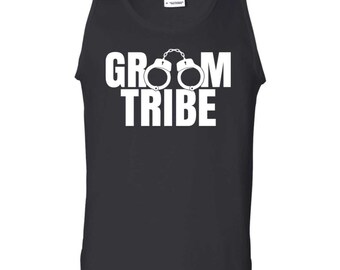 Groom Tribe Tank Top, Unisex Crew Tank, Bachelor Party Wear, For Groomsmen, Wedding Day