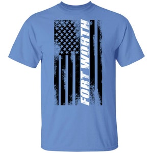 Fort Worth Texas American Flag T-Shirt
