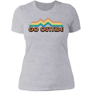Go Outside Camping Nature Bright Women&#39;s T-Shirt
