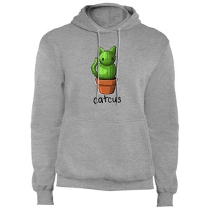 Catcus Cactus Funny Cat Pullover Hoodie