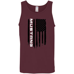 Mustang American Flag Tank Top