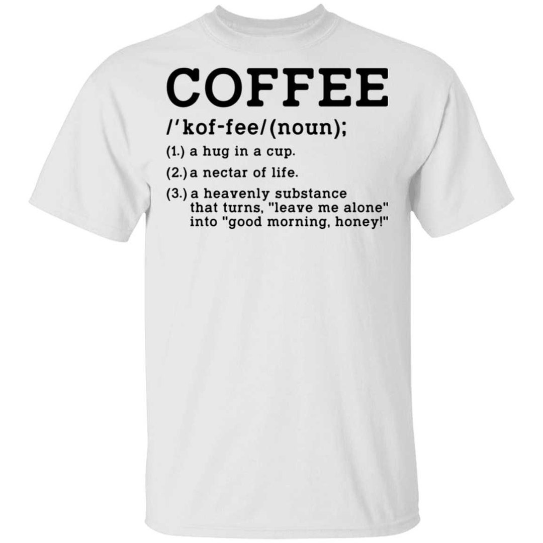 Coffee Definition Funny T-shirt - Etsy