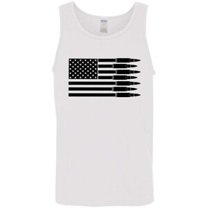 Firearm Bullet American Flag Tank Top