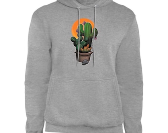 Cactus Desert Plant Succulent Pullover Hoodie
