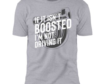 thumbnail image 2 of WheelSpinAddict Men's Turbo Racing T-Shirt - "If It Isn't Boosted I'm Not Driving It" 2 of 10