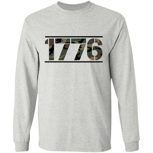 1776 American Camouflage Long Sleeve T-Shirt