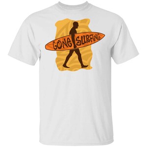 Gone Surfing Ocean Beach T-Shirt