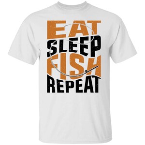 Eat Sleep Fish Repeat Fishing T-Shirt