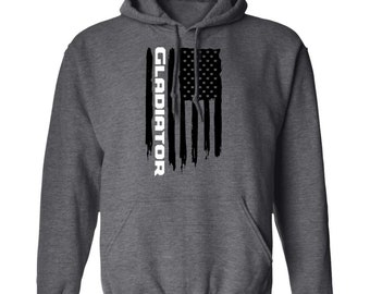 Gladiator American Flag Pullover Hoodie