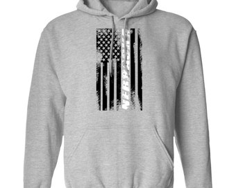 Nebraska American Flag Pullover Hoodie