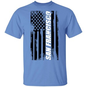 San Francisco California American Flag T-Shirt
