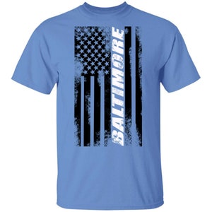 Baltimore Maryland American Flag T-Shirt