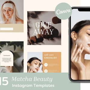 Beauty Instagram Templates Aesthetic | Instagram Templates Editable | Instagram Beauty Posts