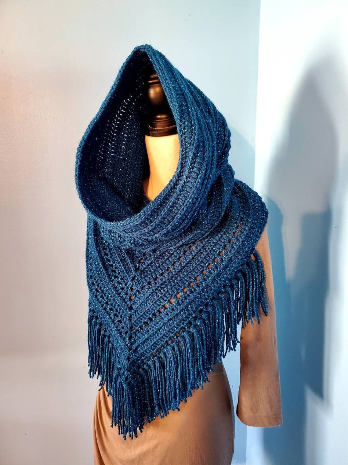 wild oleander hooded scarf crochet pattern