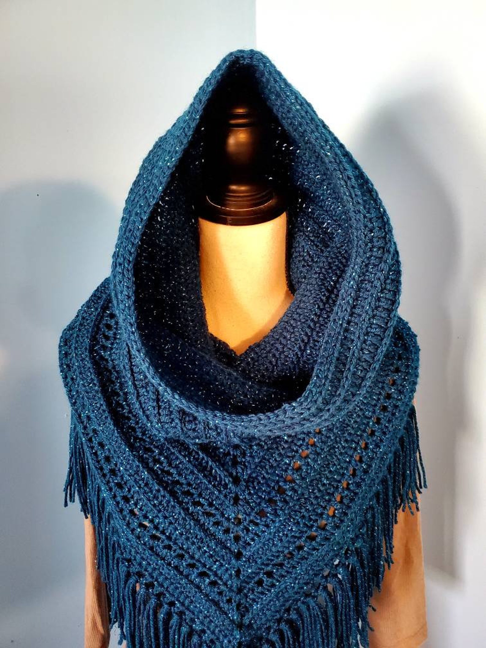 wild oleander hooded scarf crochet pattern