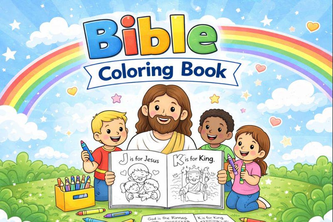 Bible ABC Coloring Book | Christian Kids Activity (PDF Download A-Z ...