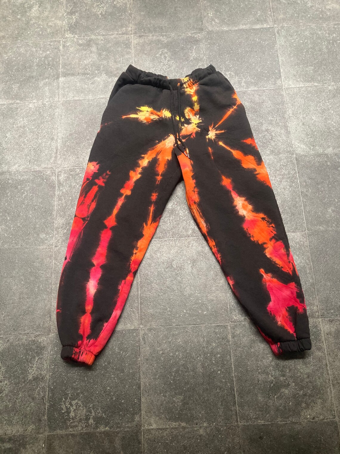 fire print joggers