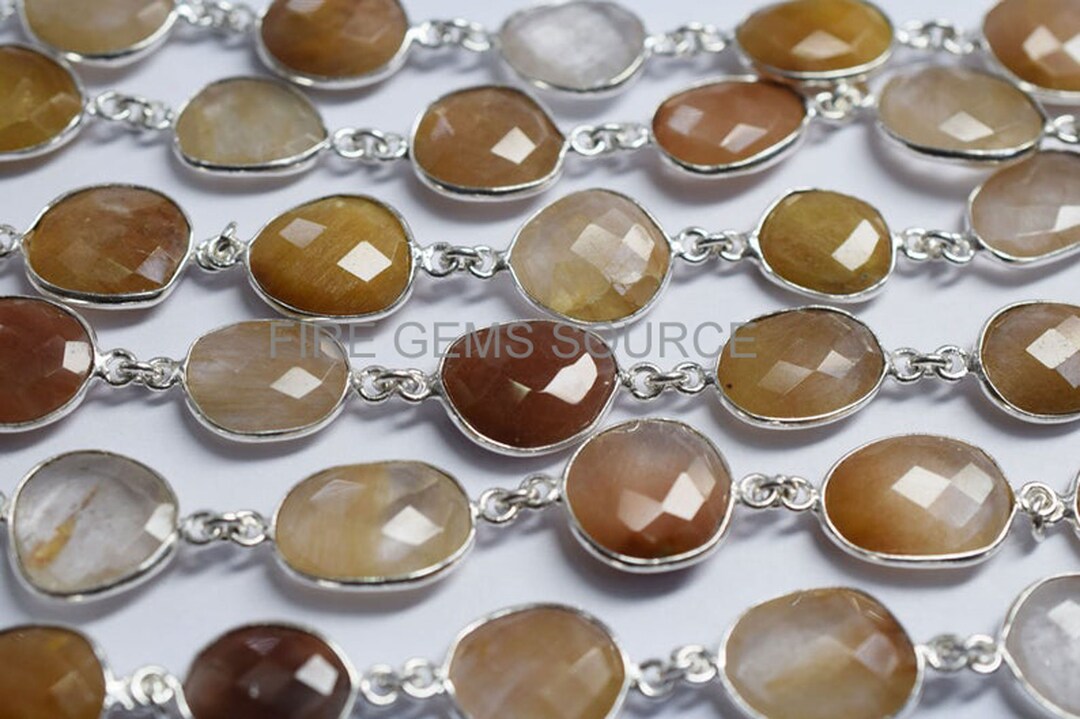 100 Natural Camel Rutile Free Form Connector Chain Camel Etsy UK