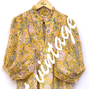 bohemian yellow-pink floral printed women&#39;s maxi dress - frill collar with belt cotton long dress