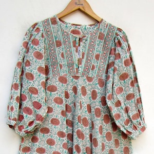 summer casual wear umbrellas style long maxi dress - Henley neckline with buttons dress - 3/4th sleeve with buttons maxi