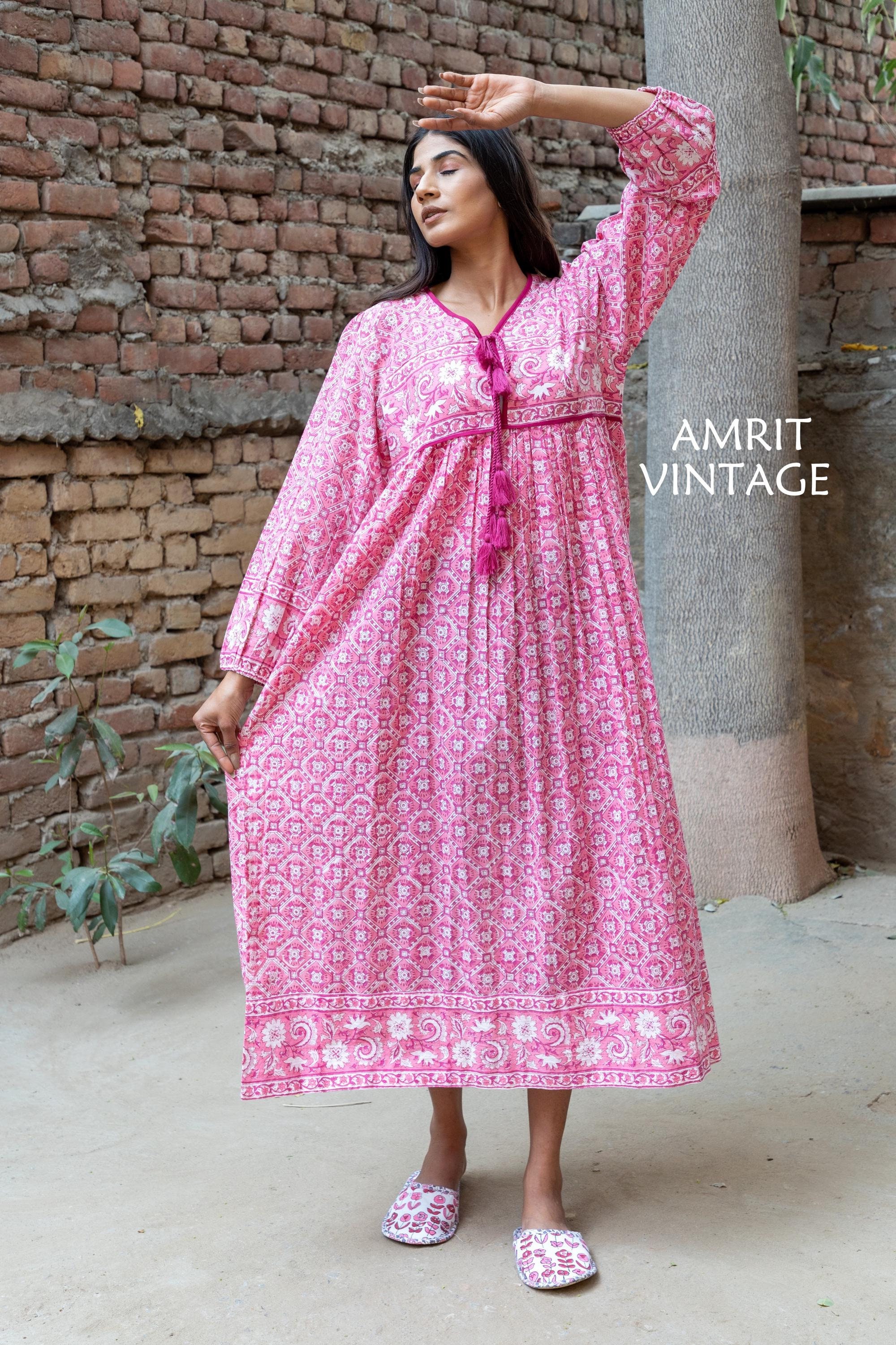 YouKD Maxi Abito Estivo Da Donna Bohémien Lungo Caftano Etnico Modello - Foto 6