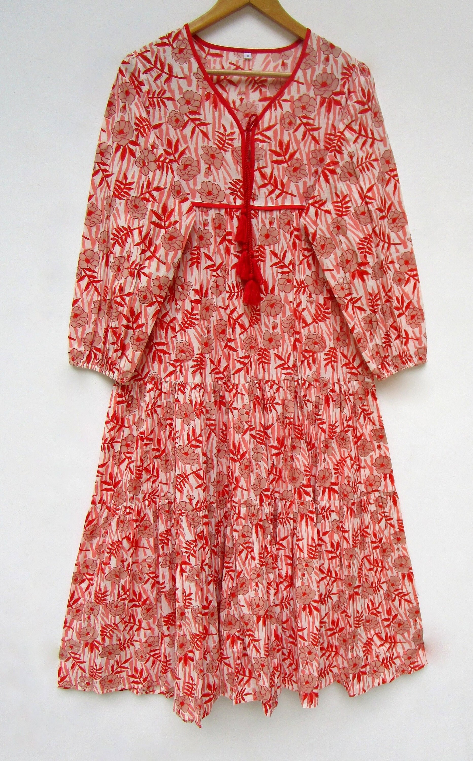 Red rose maxi dress 2025