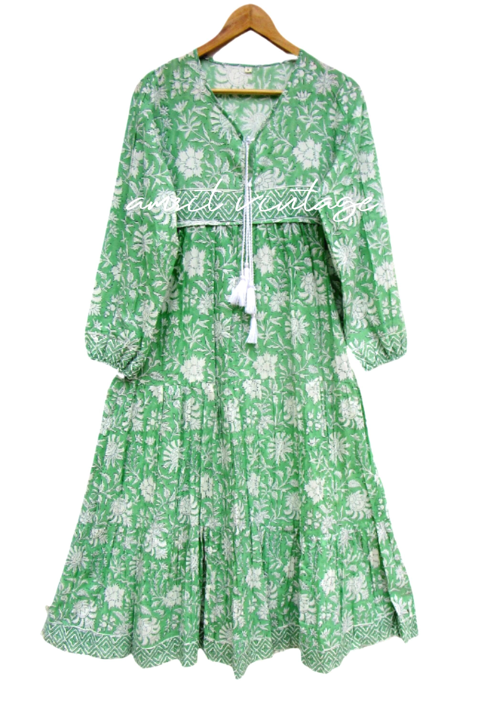 green floral devore long sleeve maxi dress Print Ruffle Long Sleeve Chiffon Maxi Dress (Women)