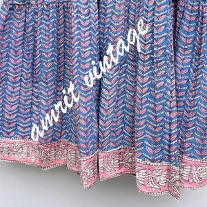 cotton red-green floral block printed women's maxi dress -frill collar with belt winter long dress