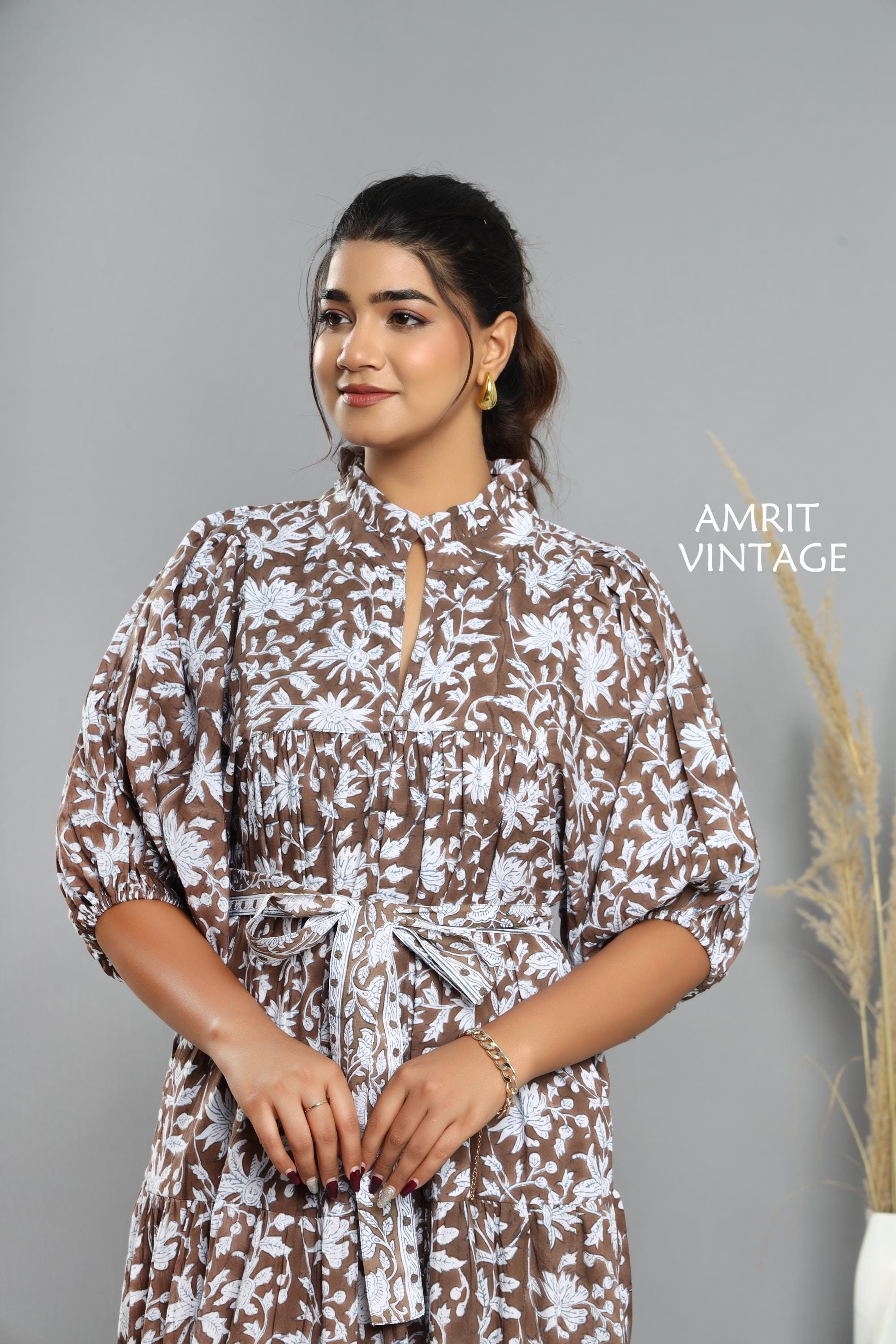 Brown Belted Dress