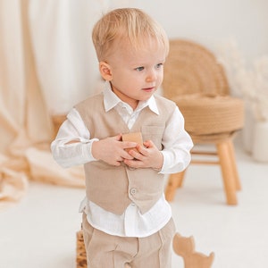 Boys tan vest hotsell