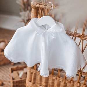 Cape Bapteme Bebe Blanche Motif Au Choix Et Personnalisable Etsy
