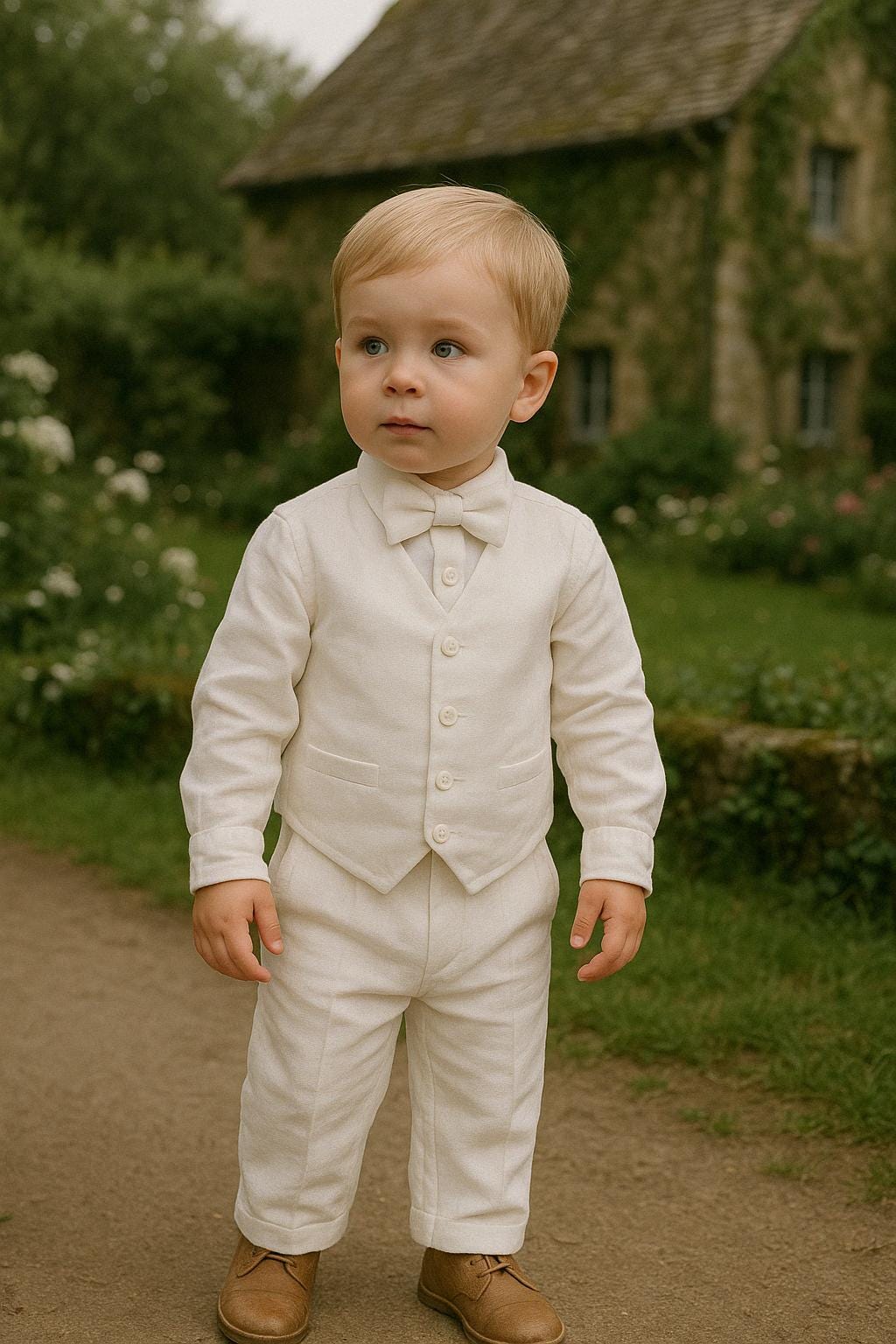 Baby Boy White Suit