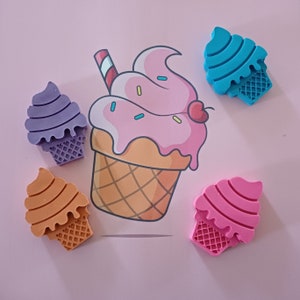 Icecream Cup Crayon Party Favours - Set of 24