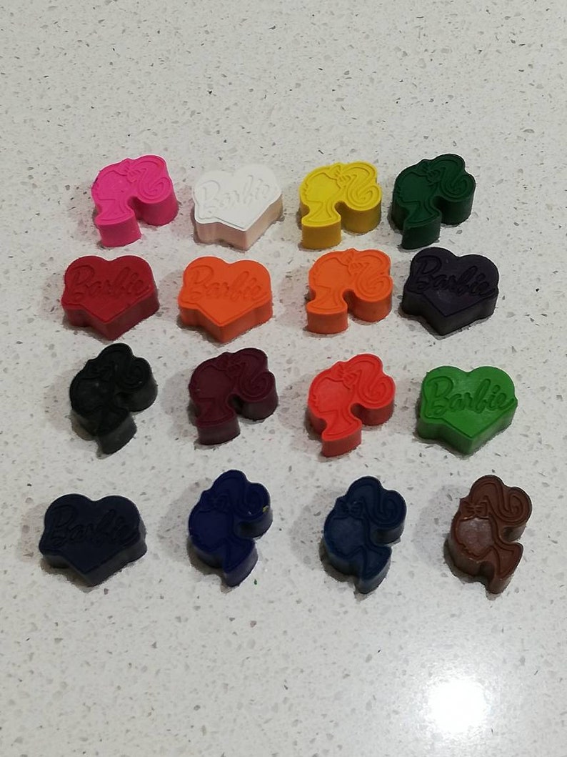 Barbie Crayon Party Favours Set of 24 Etsy Australia