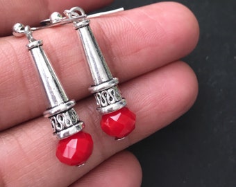 Orecchini tribali in argento, orecchini boho in argento, orecchini indiani zingari, orecchini aztechi, orecchini tribali, orecchini geometrici tibetani