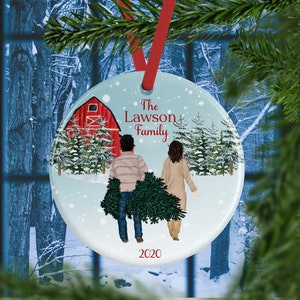 Personalized Christmas Ornament, Couples Ornament, Our First Christmas ...