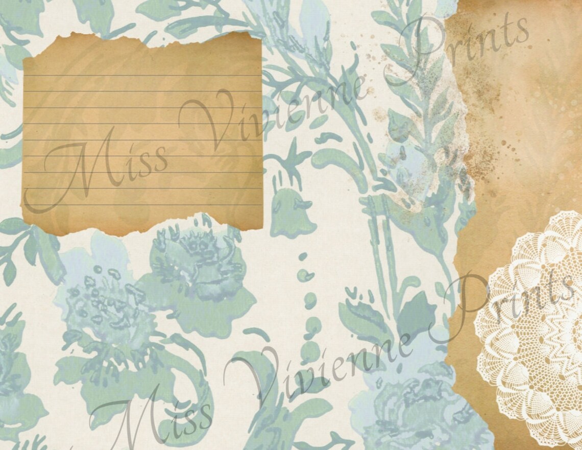 Printable Journal Pages Grunge Lace Digital Download for - Etsy Australia